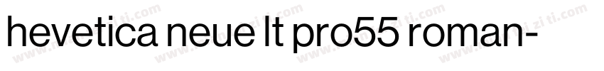hevetica neue lt pro55 roman字体转换
